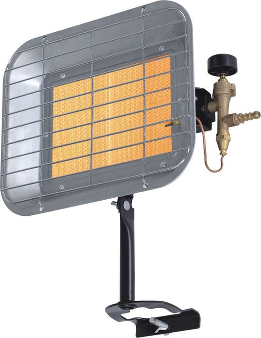 Chauffage de terrasse au gaz Perel, butane ou propane, 4500 W