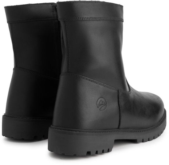 Travelin' Husby Hommes - Bottes - Doublées de laine - Noir