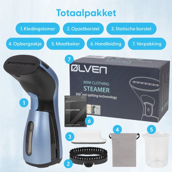 Ølven Défroisseur à linge - Défroisseur à main - Défroisseur à linge - Bleu