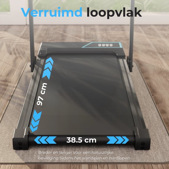 Tapis de course 1-12km/h - Tapis de marche - Tapis de course pliable - Tapis de marche - Avec support de tablette, télécommande et application inclus