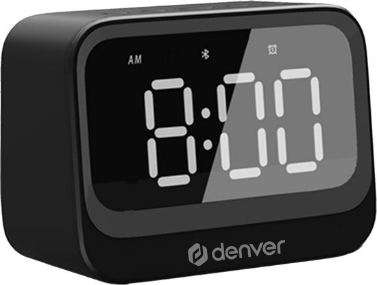 Denver Réveil numérique - Bluetooth - Snooze - Double alarme - EC53B