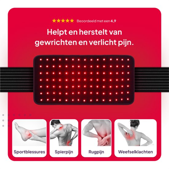 TheraFlex Infrared Lamp Infrared Belt Backband Red Light Therapy - Muscles et articulations - Lombalgie
