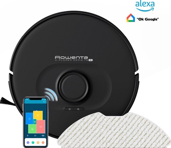 Rowenta X-Plorer RR85E1WH robot aspirateur Noir