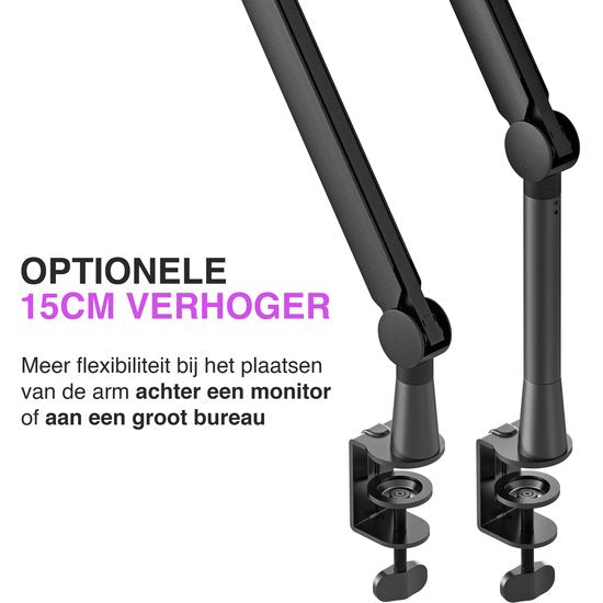Sensic SA 30 Bras de microphone sans microphone - Support de microphone - Bras de perche - Standard - Avec élévation de 15cm