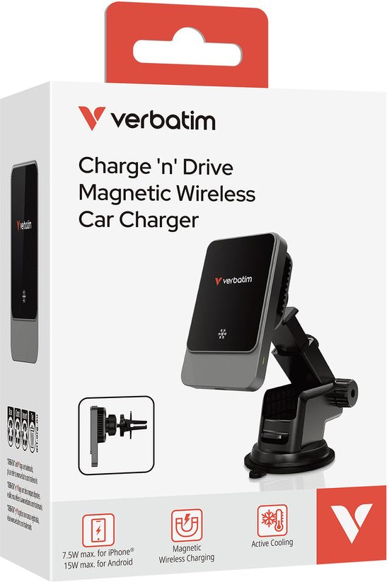 Verbatim Car Charger For Magsafe 15W Cnd-03 For Apple Rgb Phones