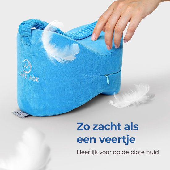 Safelife oreiller de genoux orthopédique - oreiller de jambe pour dormir sur le côté - oreiller de genoux pour dormir sur le côté - oreiller de genoux - oreiller de genoux - oreiller de sommeil latéral adultes