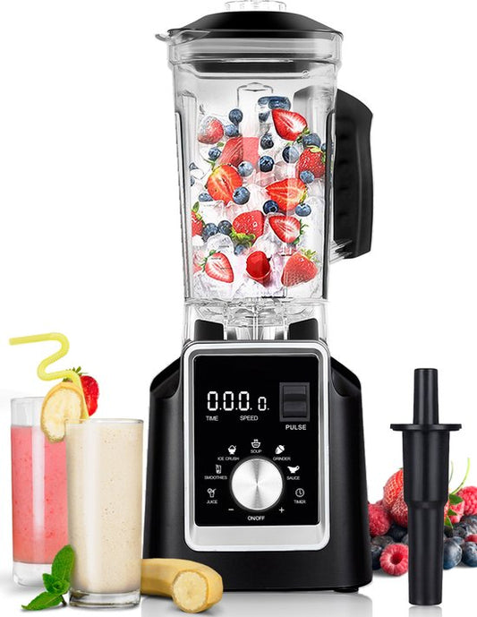 Blender - VAIVE - 2L - 2200W - 6 Lames en Acier Inoxydable - 6 Programmes Préréglés