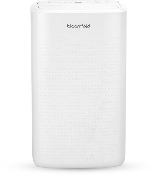 Bloomfold - Déshumidificateur et purificateur d'air - Capacité de 12 l et filtre HEPA - Avec minuterie et affichage LED - Pour un climat intérieur sain - Plastique blanc
