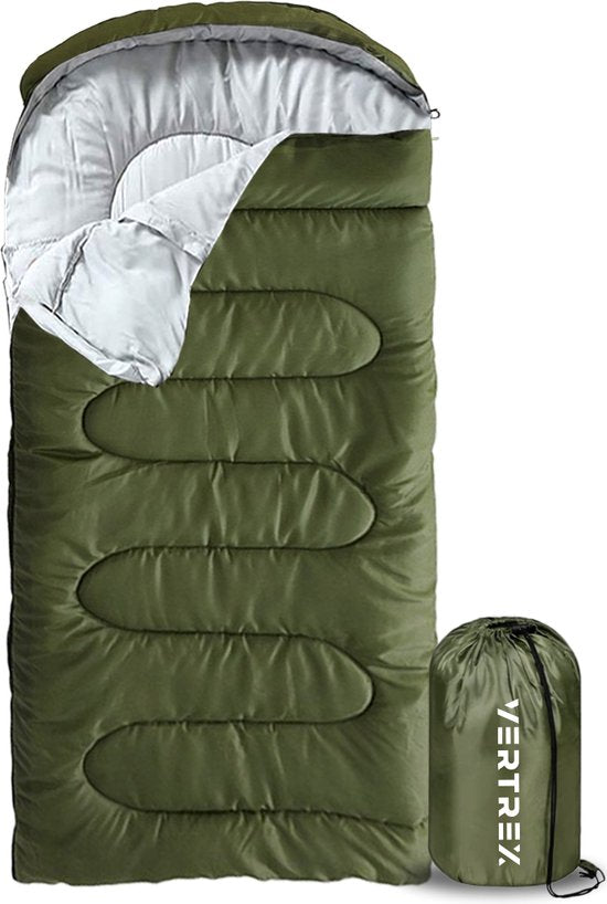 Sac de couchage momie Vertrex Tri-Season Adventure - Sacs de couchage adultes - Camping - Vert