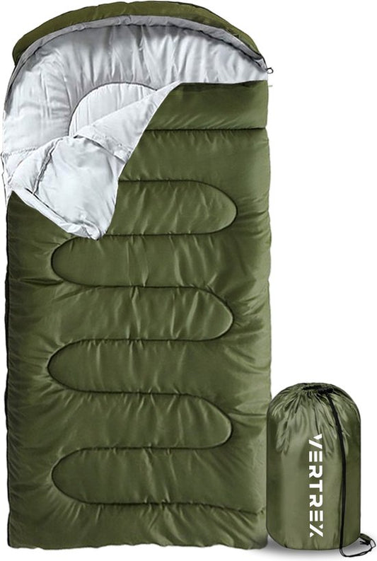 Sac de couchage momie Vertrex Tri-Season Adventure - Sacs de couchage adultes - Camping - Vert