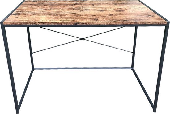 VDD Industrial Vintage Design Desk Sturdy - table pour ordinateur portable - industrielle - 100x45x75 cm