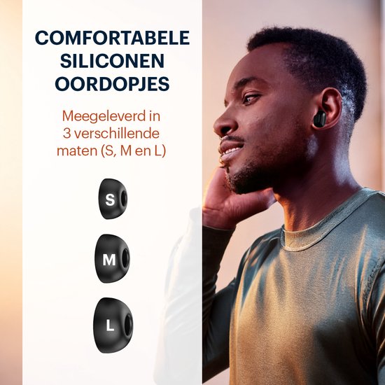 Grundig Wireless Earbuds - Ecouteurs Bluetooth 5.3 - Ecouteurs avec cassette de recharge - Autonomie jusqu'à 20 heures - Rechargeable par USB-C - Contrôle tactile et appels mains libres