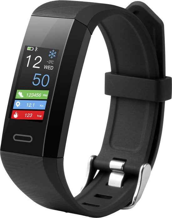 Technaxx TX-HR7 (4904) Tracker de fitness avec moniteur de fréquence cardiaque - Noir