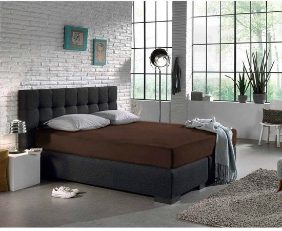 Drap-housse Dreamhouse Jersey Stretch - 100% coton - 80/90/100x220 - Bleu