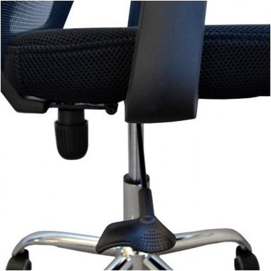 BRASQ OC200 Ergonomic Office Chair Black with Breathable Mesh - Chaises de bureau - Réglable en hauteur - Gaming chair 49 x 47 x 94 cm