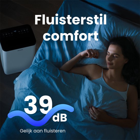 Déshumidificateur Auronic - Compact Pro Plus - 12L - Chambre à coucher, salle de bain, salon et bureau - Hydratant pour l'intérieur - Blanc