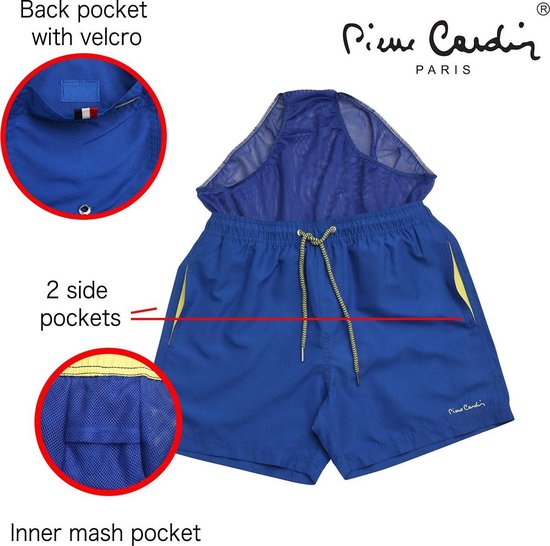 Pierre Cardin - Pantalon de bain hommes - Bleu roi