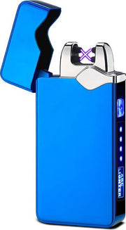 K&L Electric Lighter | USB Rechargeable Plasma Lighter | Wind and Storm Resistant | Plasma Lighter | Blue