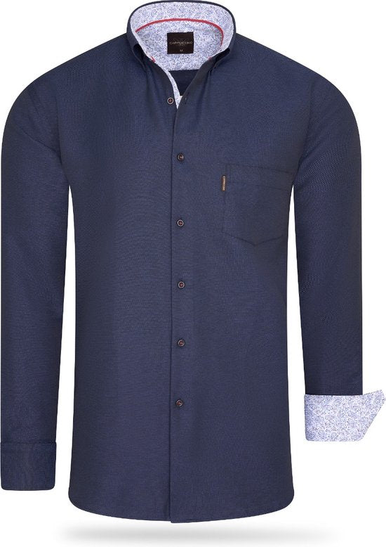 Cappuccino - Chemise homme - Poche poitrine - Marine