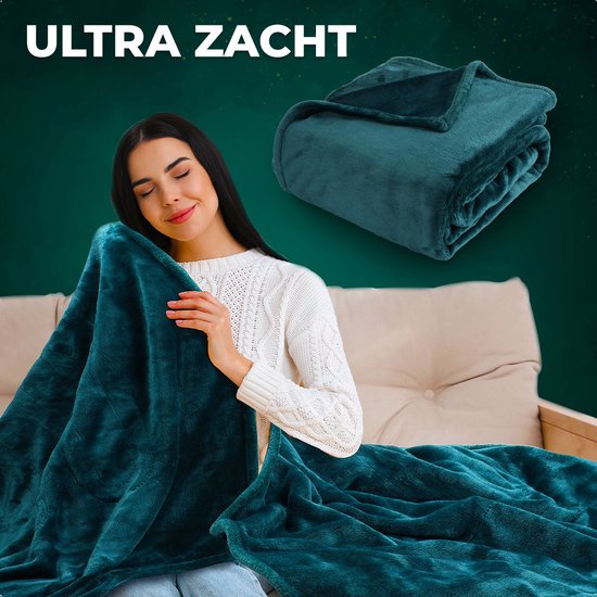 Couverture chauffante électrique XL - KRAFT - 180 x 130 cm - Vert