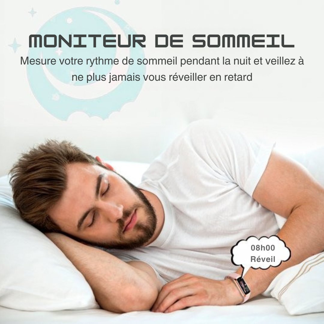 Montre connecté Otiume Activity - Avec podomètre et cardiofréquencemètre - Montre sport - Smartwatch - Pour femmes, hommes et enfants - Fitness Tracker - Tensiomètre - Rose