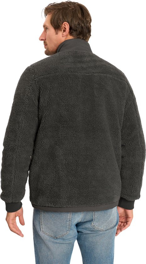 Mario Russo Teddy Jacket Stockholm - Veste homme - Manteau d'hiver homme - Gilet homme - Anthracite - L