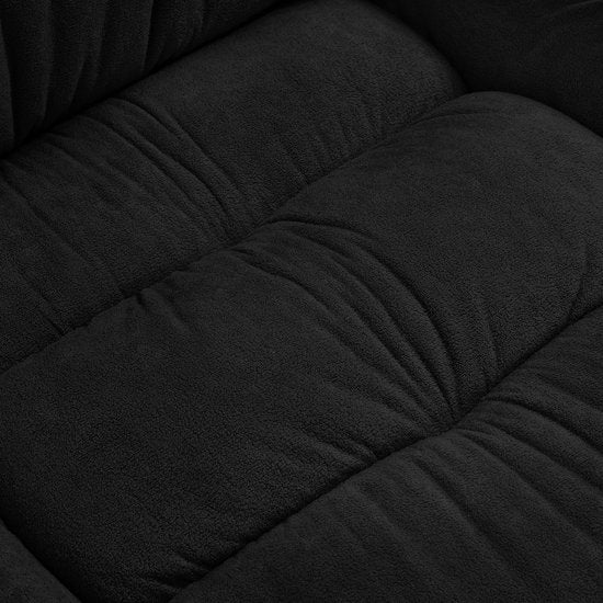 tectake® Luxury Office Chair - Chaise de direction ergonomique avec repose-pieds et repose-tête - Chaise de bureau ou de bureau avec revêtement en velours épais - Chaises de bureau pour adultes - Rotation douce, avec roulettes - Dossier et hauteur réglabl