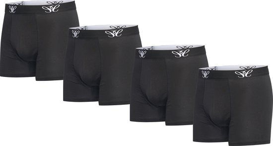 Cappuccino Italia - Caleçon Hommes 4-Pack Boxers - Noir - Taille S