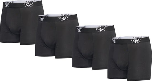 Cappuccino Italia - Caleçon Hommes 4-Pack Boxers - Noir - Taille S