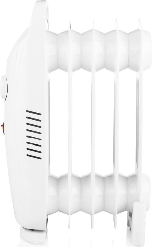 Tristar Electric Heater KA-5103 - Radiateur à bain d'huile - 500 watts - 5 côtes - Compact - Blanc