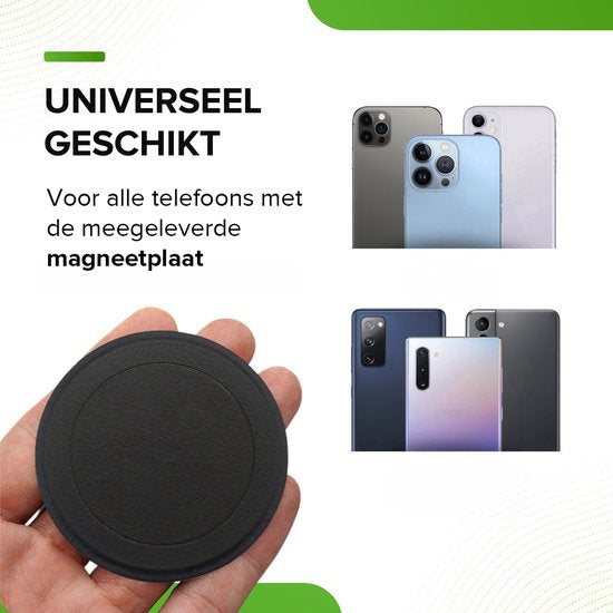 Support de téléphone iSetchi - Chargeur sans fil Qi - Chargeur rapide 15 watts - Grille de ventilation