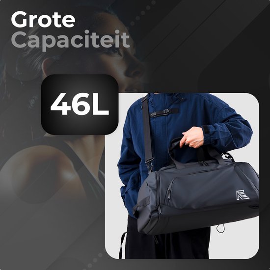 Sac de sport - Sac de sport pour homme - Sac de week-end pour homme - Sac de sport avec compartiment pour chaussures - Sac Duffel - Sac de fitness