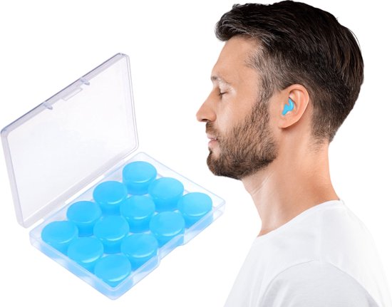 Alyze Earplugs - 12 paires de bouchons d'oreille en silicone - Sommeil - Festival party plug - Loop - Plugs - Anti Snore - Ronflement - Protection auditive - Sommeil - Bouchons d'oreille - Boîte de rangement incluse