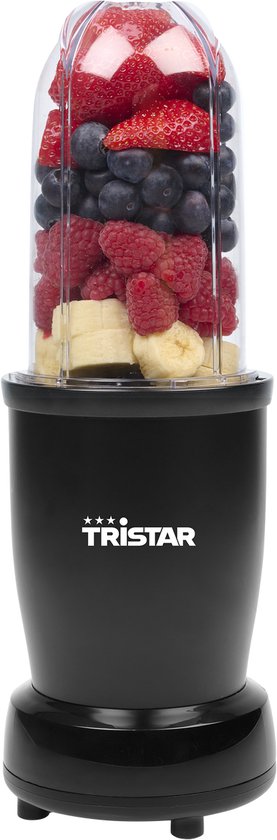Tristar BL-4486 Smoothie Maker - Blender - Puissance 350W - 0,5 litre - 3 gobelets inclus - Lavable au lave-vaisselle