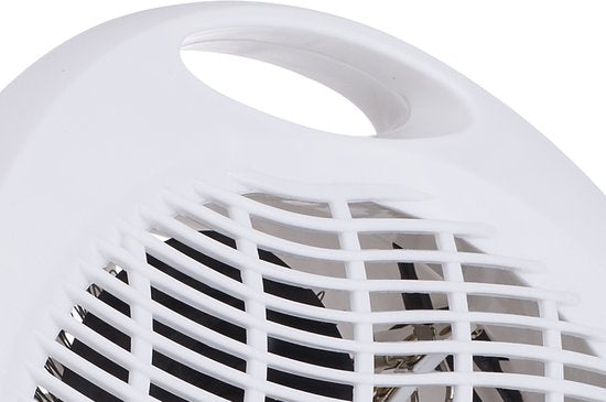 Réchaud électrique Tristar KA-5039 - 2 niveaux de chaleur - Réchaud compact à ventilateur - Réchaud de camping - Plage de chauffage jusqu'à 25 m² - 2000W - Blanc