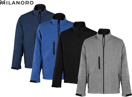 Milanoro - Vestes coupe-vent et imperméables - Veste sans capuche - Gris clair - XL