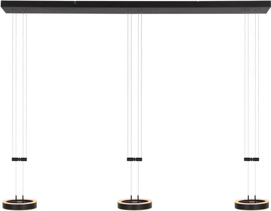 Steinhauer - lampe suspendue - Piola - noir - métal acrylique - lampe design - LED - 3501ZW