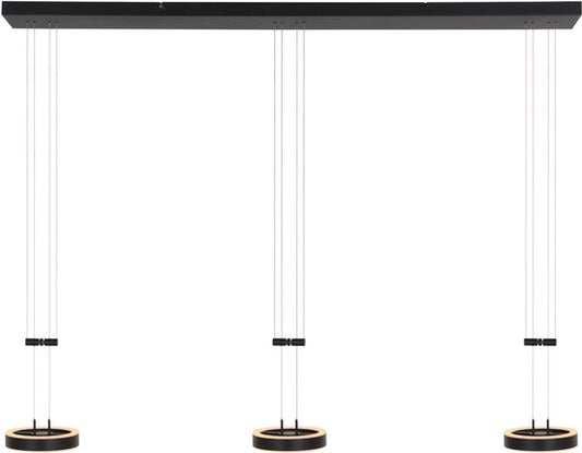 Steinhauer - lampe suspendue - Piola - noir - métal acrylique - lampe design - LED - 3501ZW