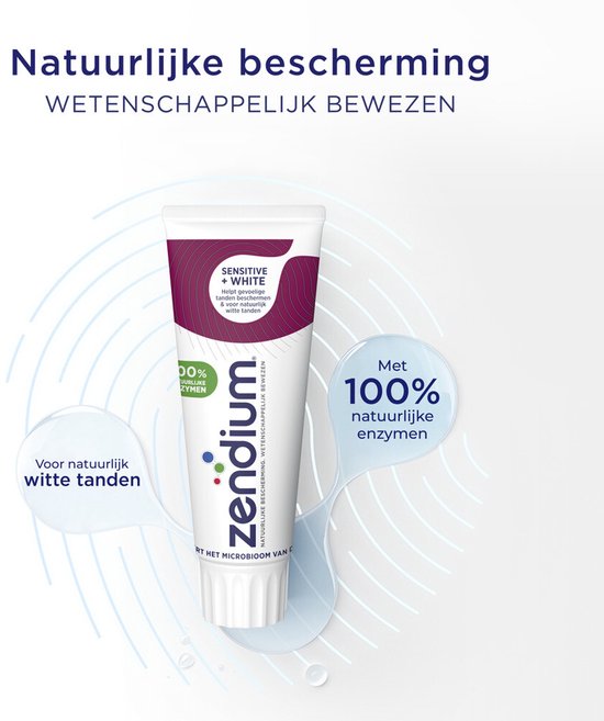 Dentifrice Zendium Sensitive+ White - 75 ml
