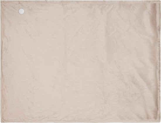 Inventum HB185T Couverture chauffante électrique 180x130 cm - Simple - 4 niveaux de chaleur - Lavable - Arrêt automatique - Polaire - Taupe