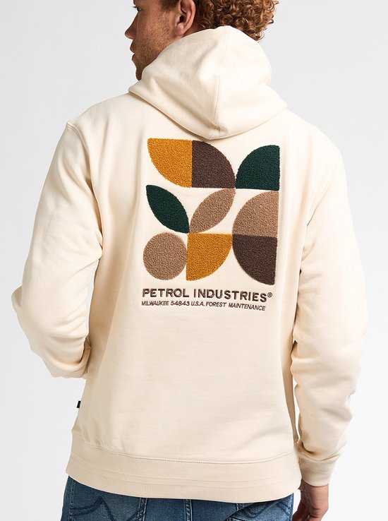 Petrol Industries - Sweat à capuche à imprimé dorsal Sparta pour homme - Jaune - Taille XL