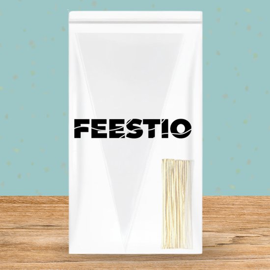Feestio Sacs de partage Gourmet Bag - 200 pièces - Sacs de bonbons - Sacs de friandises Fête d'enfants - Sacs en cellophane transparents - Sacs cadeaux - Sac de bonbons