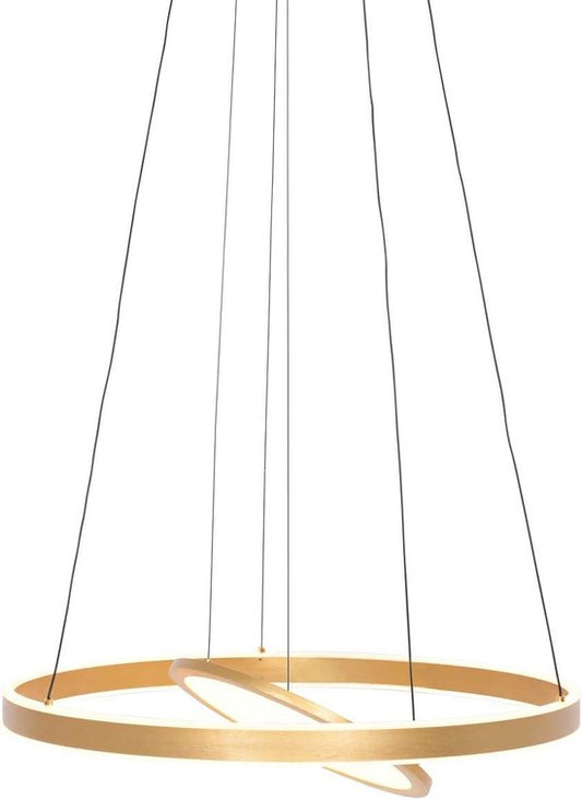 Steinhauer - lampe suspendue - Ringlux - or - verre métal - Ø 60cm - LED - 3514GO
