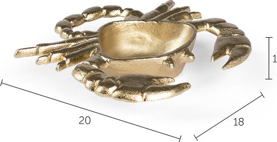 Bol en forme de crabe Bold Monkey - plaqué or