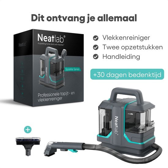 Neatlab Nettoyeur de tapis - Nettoyeur de taches - Machine à nettoyer les canapés - Nettoyeur de sièges - Nettoyeur de meubles - Nettoyeur de textiles - 11 000kPa