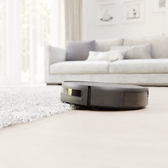 Sinji Robot aspirateur avec fonction balayage et station de recharge - Aspirateur sans fil - Animaux - Gyroscopique - Smart App