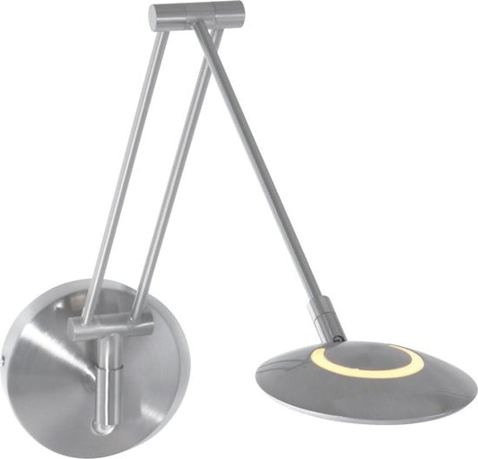 Steinhauer Zodiac LED - Applique moderne - Acier - H:35cm - Universelle - Pour l'intérieur - Métal - Appliques - Chambre à coucher - Salon