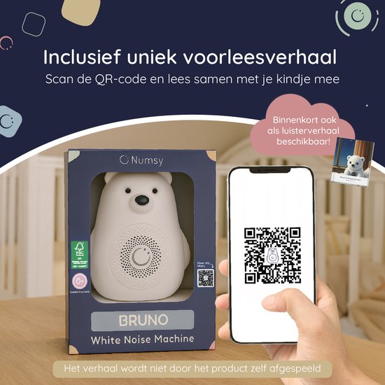 Numsy Bruno White Noise Machine Baby - Appareil à bruit blanc - 2025