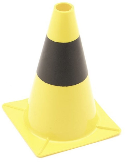 Cône de barrière Perel, pour délimiter des zones, noir/jaune, usage récréatif, 30 cm