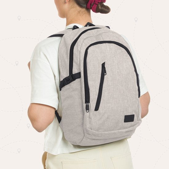 TRVLMORE Sac à dos - 25L - 15.6 Inch - Sac à dos pour ordinateur portable avec USB - Cartable - Homme et Femme - Sac Champagne